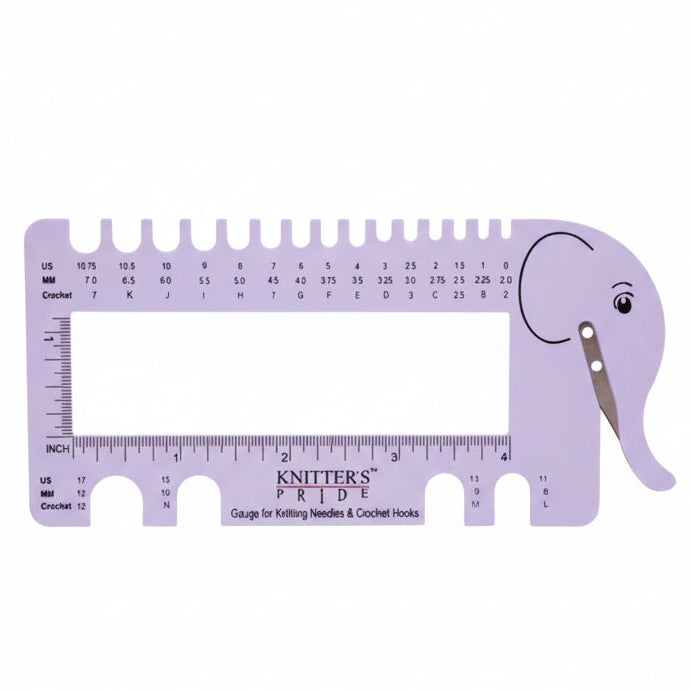 Needle & Crochet View Sizer With Yarn Cutter