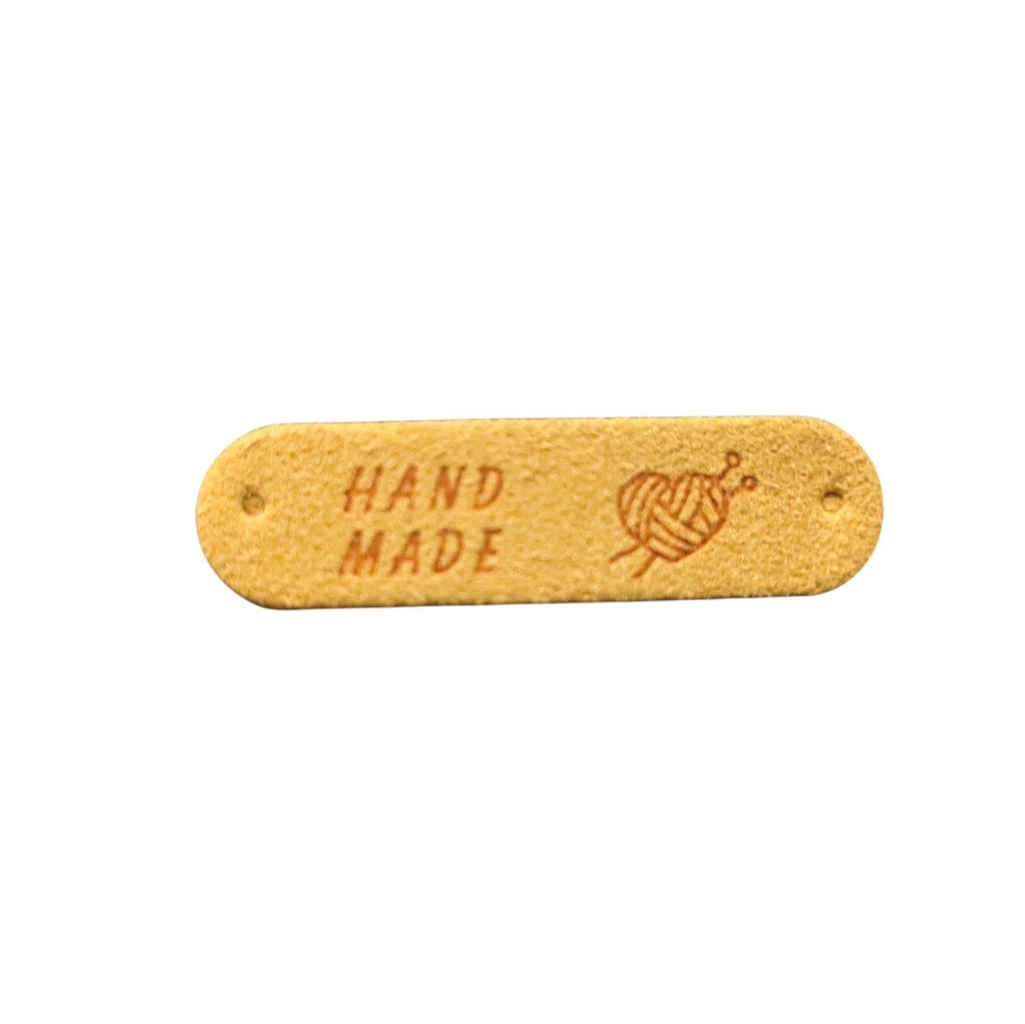 Embossed Fabric Project Tags "Handmade"