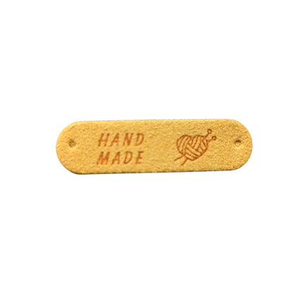 Embossed Fabric Project Tags "Handmade"