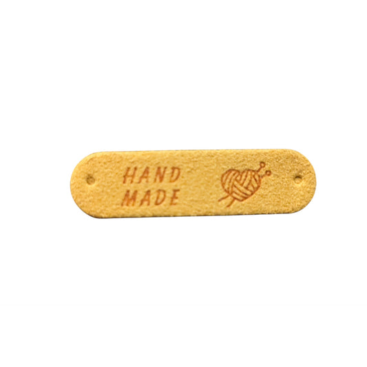 Embossed Fabric Project Tags "Handmade"
