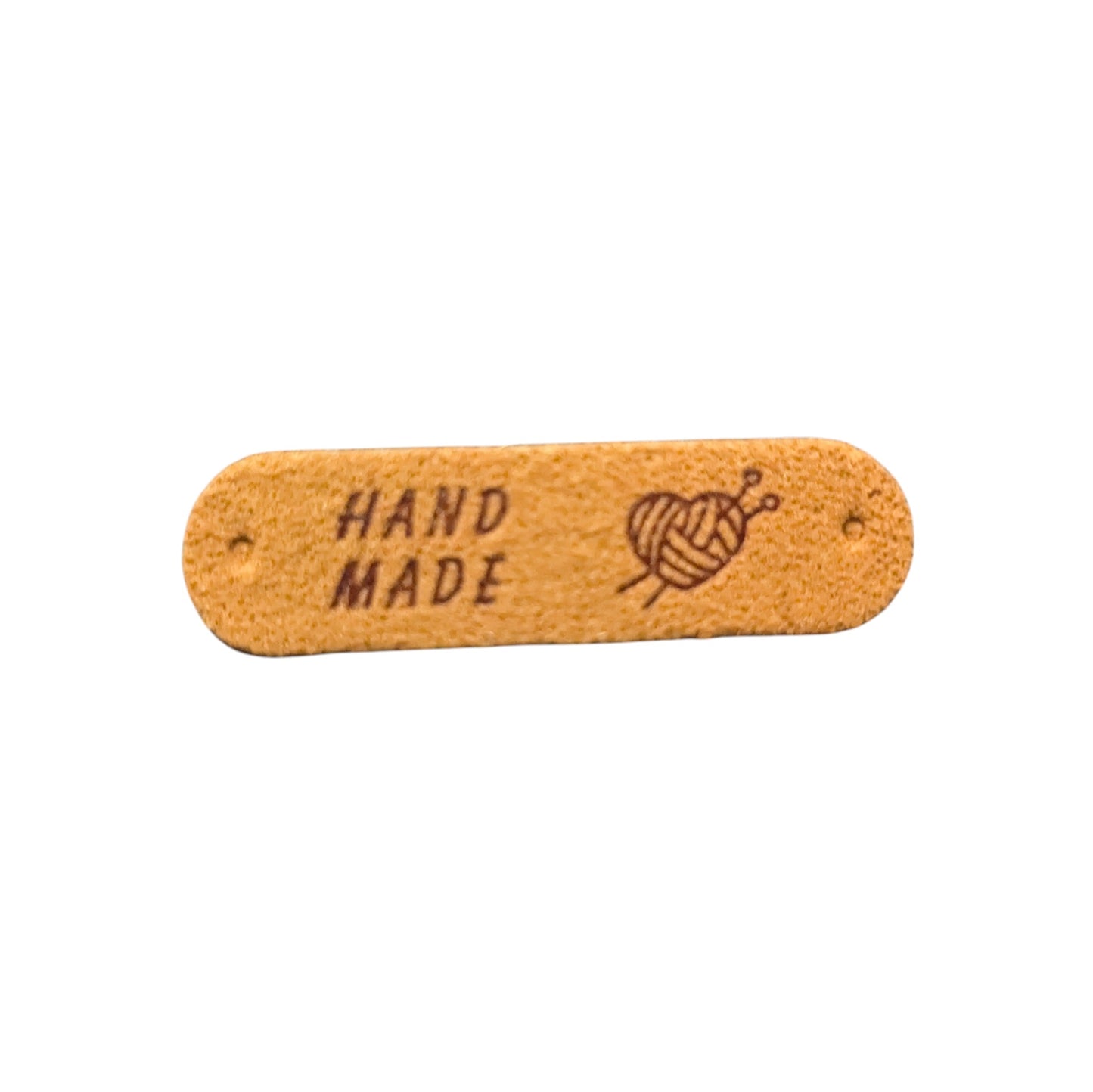 Embossed Fabric Project Tags "Handmade"