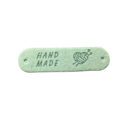 Embossed Fabric Project Tags "Handmade"