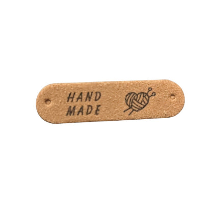 Embossed Fabric Project Tags "Handmade"